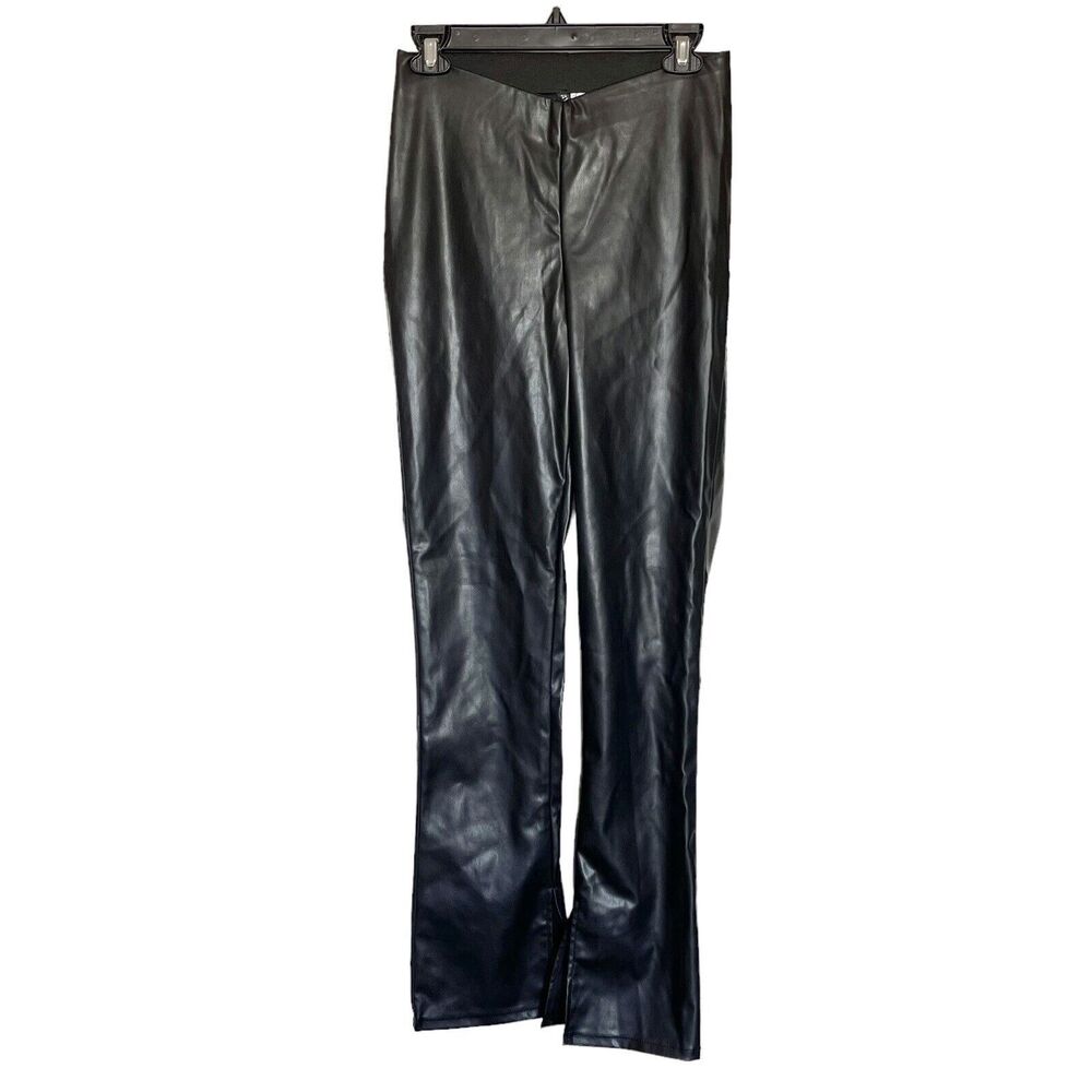 Divided By H&M Pants Size Small Faux Leather High Waist Punkcore Rock Edgy